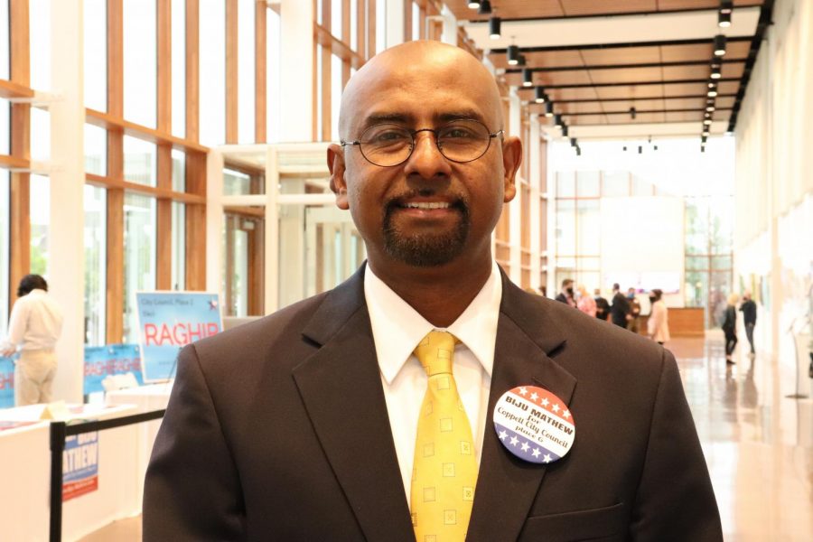 Coppell+City+Council+Place+6+Biju+Mathew+is+running+for+re-election.+Mathew+has+lived+in+Coppell+for+15+years+and+has+served+as+a+councilman+since+2018.