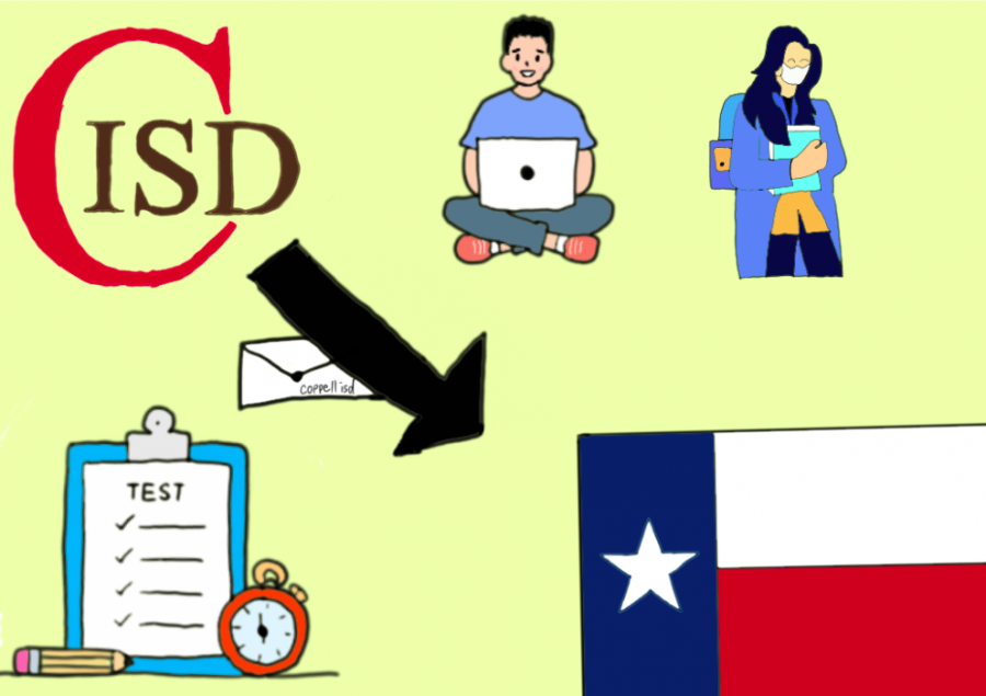 After online end-of-course exams last week, Coppell High School and Coppell ISD are responding to adjustments to testing requirements for graduation. Spring exams are set to be online, while individual graduation committees seek to fill in the gaps.