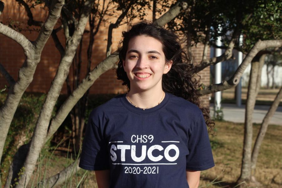 CHS9 Student Council vice president Stella Chancellor leads her class for the 2020-21 school year. Chancellor’s responsibilities include helping to organize fundraisers and managing member fees.