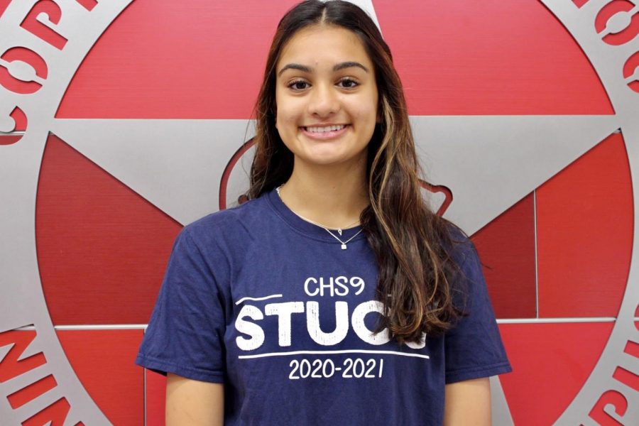 Gia Oswal is the CHS9 Student Council secretary for the 2020-21 school year.