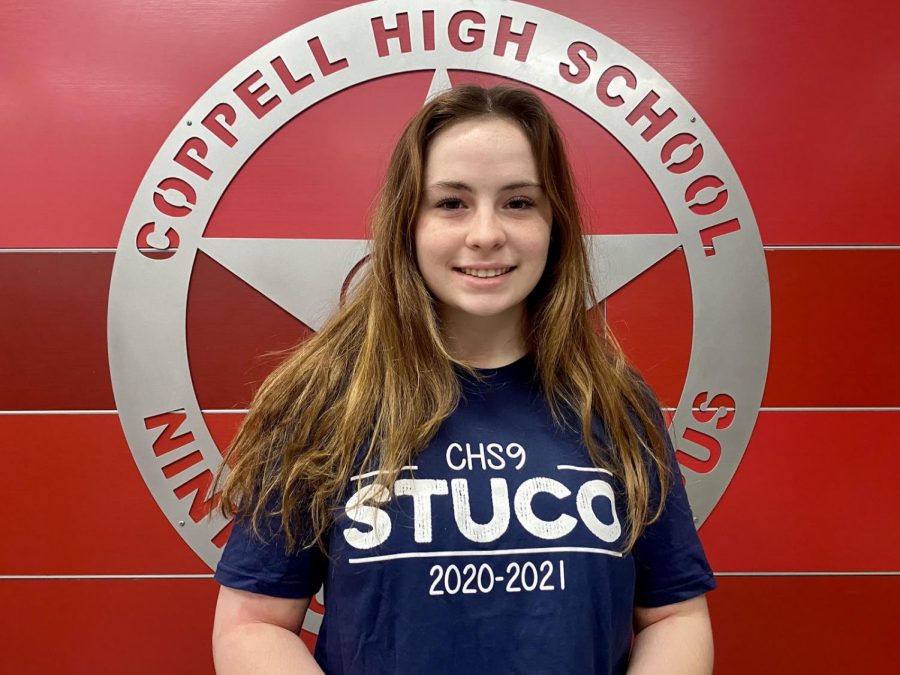 Liberty McConnell collaborates with her fellow classmates and teachers to improve CHS9 during her time as historian. McConnell is the Student Council historian at CHS9. 