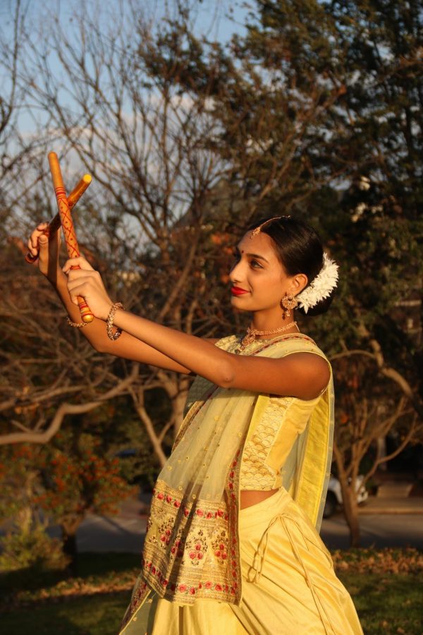 CHS9 freshman Aishwariya Anandkumar began dancing at age 3 and has experimented in numerous Indian and American styles. She currently is part of the CHS9 Silver Stars and takes classes at the Sur Sangam dance company and Dance Machines dance studio. Photo by Nandini Muresh