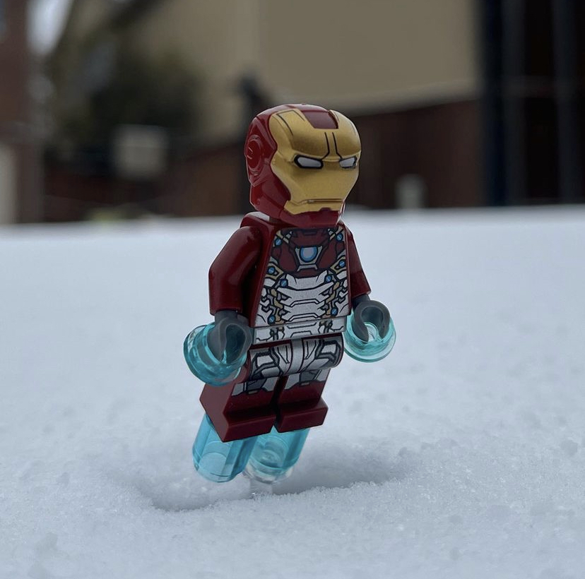 Coppell High School sophomore Akshat Ghuge spends his snow day taking photos of LEGO figures for his photography account on Instagram. As a result of inclement weather and unsafe road conditions, Coppell ISD closed all schools and administrative buildings on Thursday and Friday. Photo courtesy Akshat Ghuge.