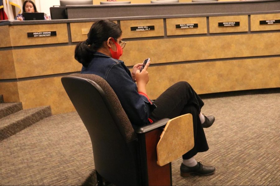 The Sidekick daily news/assignment editor Anjali Vishwananth reports from the Aug. 24 Coppell City Council meeting at Town Center. In the spirit of Scholastic Journalism Week, Vishwanath appreciates the opportunity to cover countless meetings as preparation for a future career in policy.