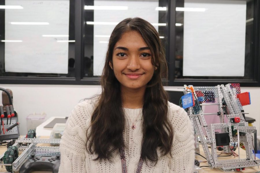 Coppell junior Apurva Betgar is the president of the Technology Student Association at CHS. Betgar leads the male dominated club with new ideas and created the First Tech Challenge Team, where members can compete nationally in robotics events. 