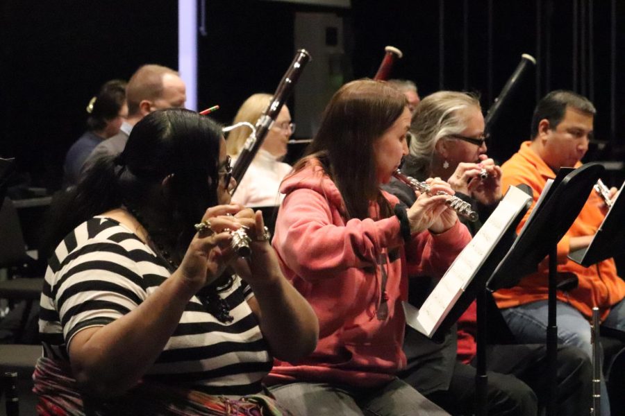 The Coppell Community Orchestra practices at the Coppell Arts Center on Jan. 19. Galveston Symphony Orchestra founder Jerry Bailey has been instrumental in the Coppell Community Orchestra’s success since its establishment in 2018.