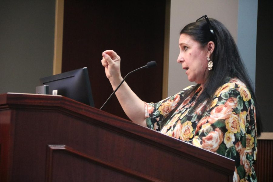 Coppell ISD Executive Director for Teaching & Learning Dr. Deana Dynis presents to the CISD Board of Trustees on Monday. Dr. Dynis spoke about CISD’s implementation of numerous summer programs aimed at helping students grow their English and math skills.