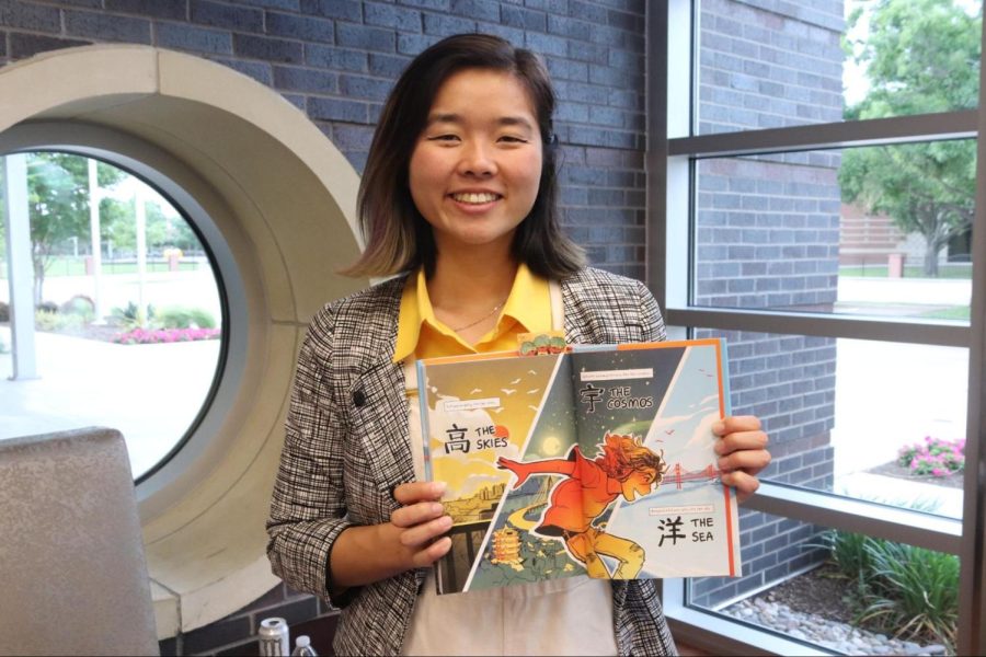 Coppell High School 2014 alumna and author Laura Gao published her book Messy Roots, with a color panel that signifies the meaning of her Chinese name. Gao hosted a book talk at the Cozby Library and Commons on Sunday for Coppell youth.