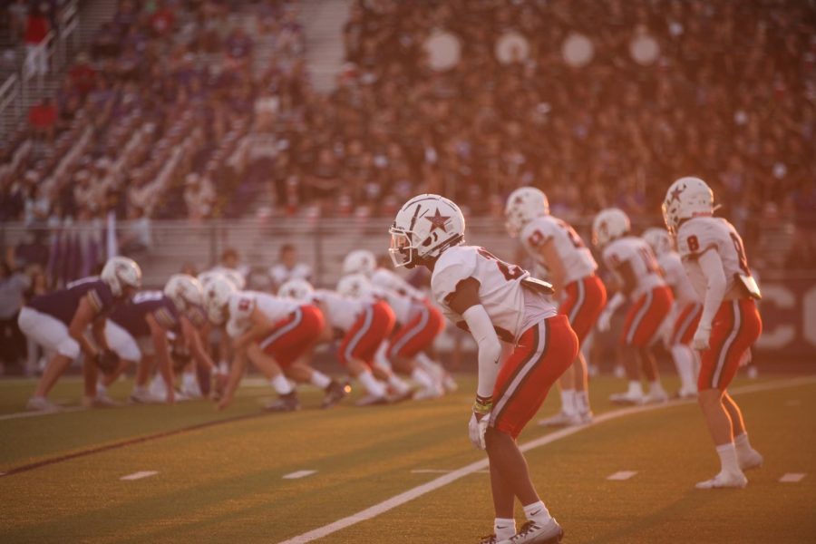 Coppell%E2%80%99s+defense+lines+up+in+the+first+half+during+Coppell%E2%80%99s+44-38+victory+over+Timber+Creek+at+Keller+ISD+Athletic+Complex+on+Sep.+9.+After+a+week+off%2C+the+Cowboys+return+to+Buddy+Echols+Field+on+Friday+against+Plano+West+to+open+District+6-6A+play.+