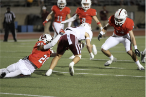 Coppell senior cornerback Zach Cody makes a tackle against Plano on Nov. 3rd at Buddy Echols Field. The Cowboys host McKinney tonight in the Class 6A Division II Region I bi-district playoffs at 7 p.m. at Buddy Echols Field.