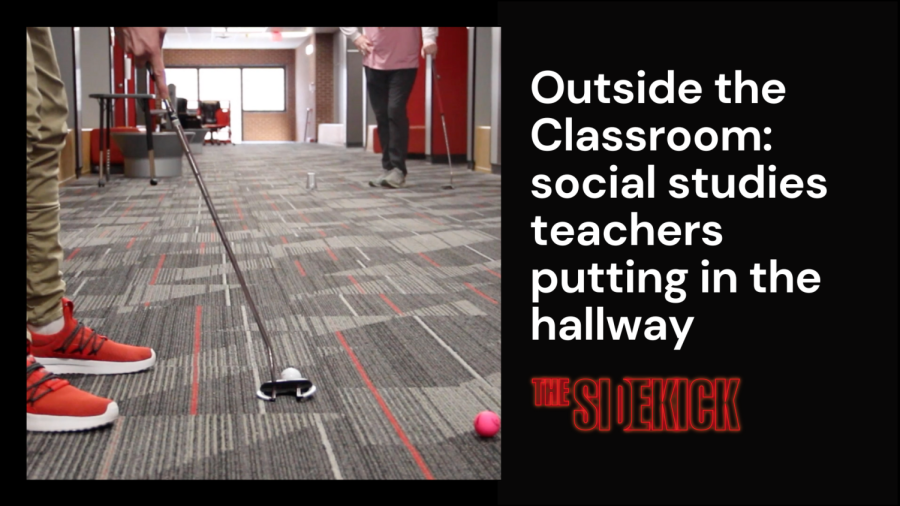 Outside of the Classroom: social studies teachers putting in the hallway