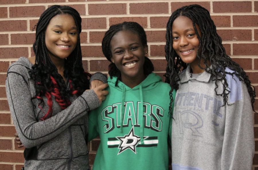 Coppell High School junior Brandalyn Veail, sophomore Sweetie Ansah and junior Sedem Butasi are the co-presidents of the Black Student Union at CHS along with eight other officers. Veail, Ansah and Buttsi founded the Black Student Union last May in an effort to instill unity among African American students at Coppell High School.
