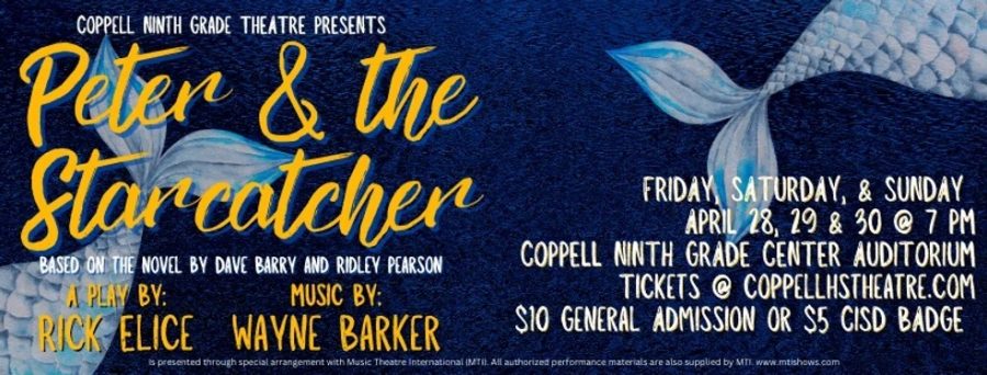 CHS9 theater will hold its production of  “Peter and the Starcatcher” on Friday, Saturday and Sunday at 7 p.m. in the campus auditorium.
