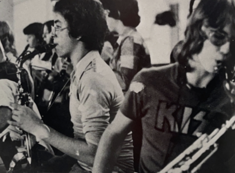 A Coppell Band student wears the t-shirt of popular hard rock band KISS in the 1977-78 Coppell High School yearbook. Rock music is considered one of the most influential genres of music in the world and has impacted fashion, trends, slang and roles of women and minorities in the music industry.