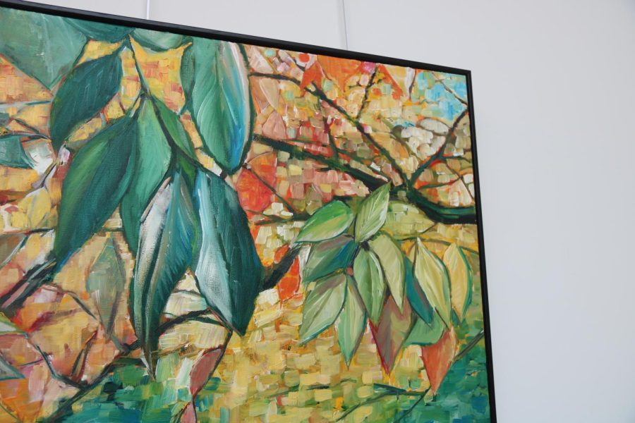 Coppell Middle School East art teacher Beth Dilley’s oil on canvas artwork “Through The Branches” is on display as part of the Coppell ISD Faculty Art Exhibition at the Coppell Arts Center. The exhibition, which is on display through May 20, features artworks of Coppell ISD faculty.