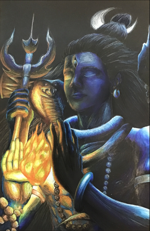 Freshman Aarush Gotur received a VASE state medal for his work “The Third Eye”. VASE is a visual arts competition held every year in Texas to recognize distinguished artists.
