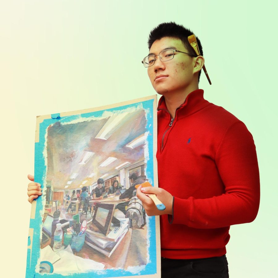 Coppell High School senior Jeffrey Wang is a Red Jacket and is deeply involved in the art program. CHS students voted on the 19 most influential seniors in the graduating class of 2023.