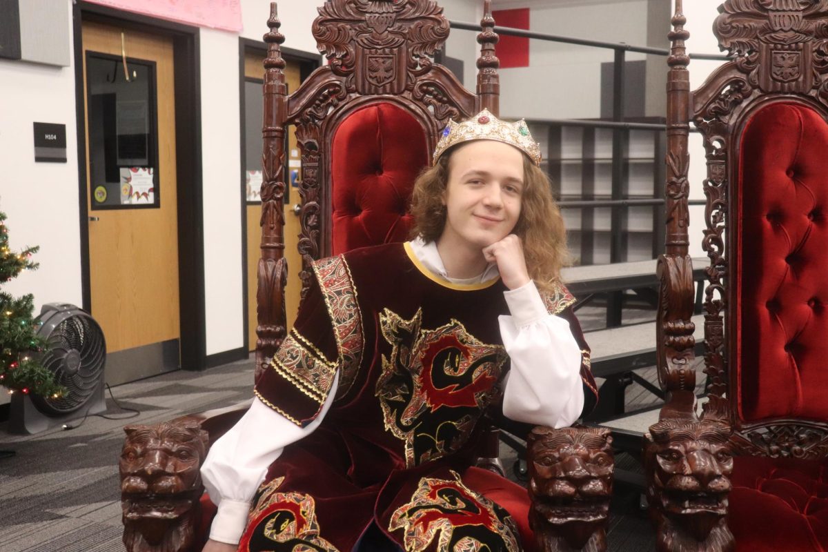 New Tech High @ Coppell senior Preston Johnson serves as Coppell Choir Madrigals King. Johnson has been devoting time to practice music for five years and plans to continue through an education at University of Texas at Arlington. 