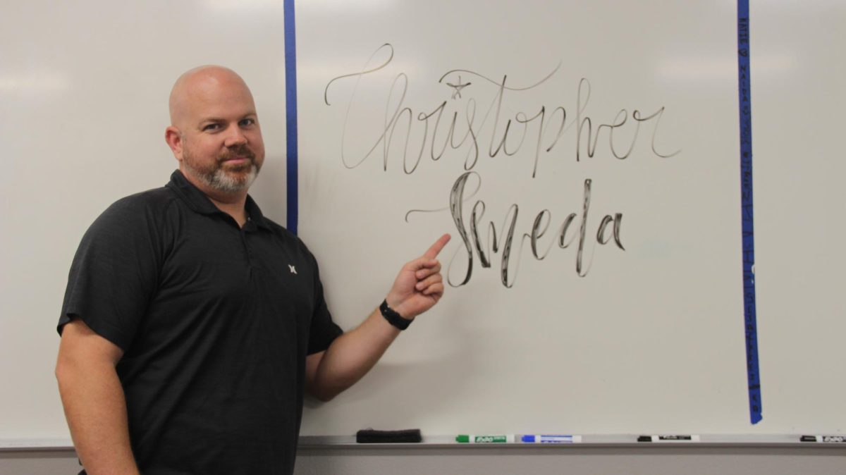 Coppell High School Algebra II teacher Christopher Smeda has held many unique jobs over the course of his life. Smeda is in his third year of teaching and has made it his goal to leave a positive impact on his students.