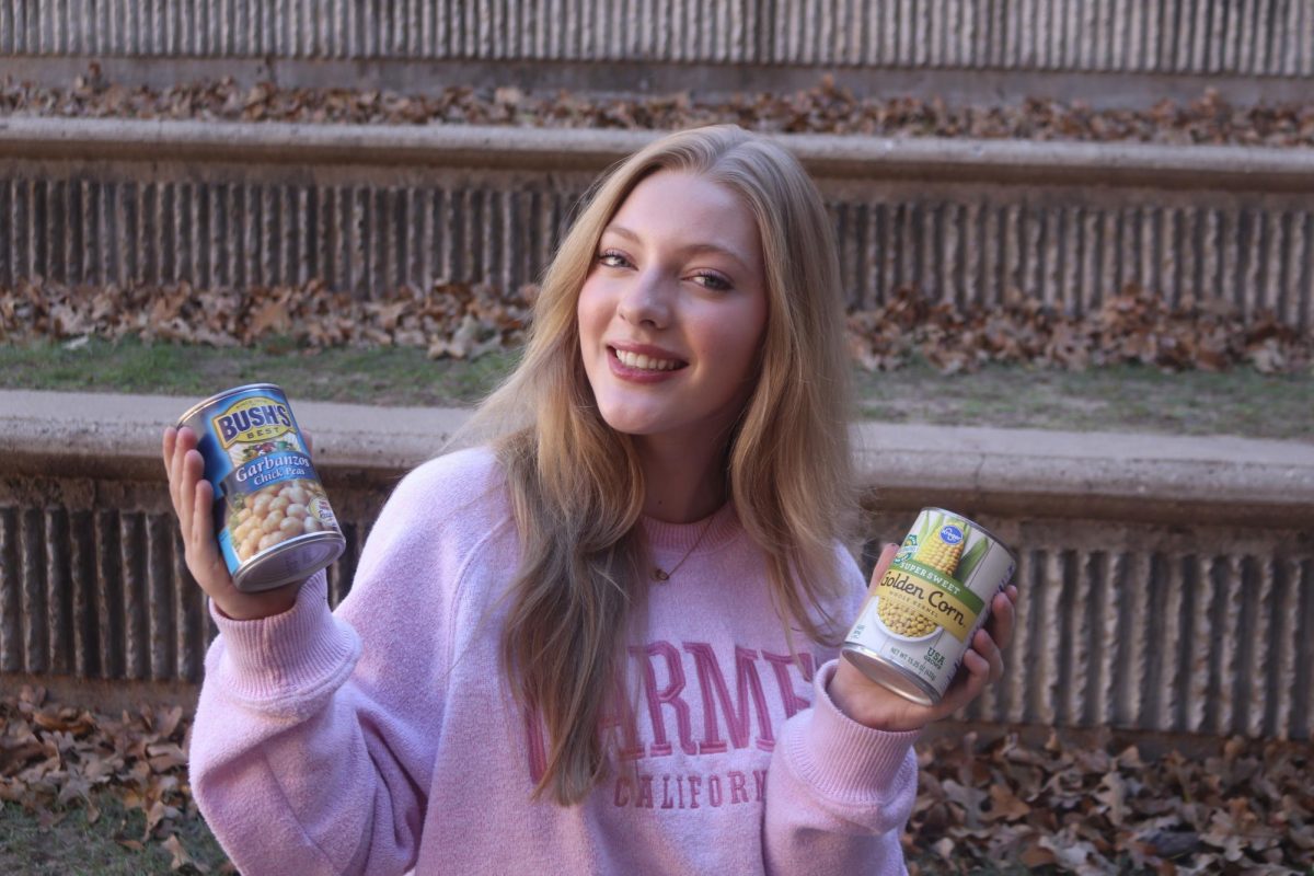Coppell High School senior Charlotte Selby gives back to the DFW community through participating in the nonprofit CANstruction’s yearly can sculpture competition, which was created to help provide food to local families in need. Selby has been teaming up with her father’s architectural firm to compete since August 2020. 
