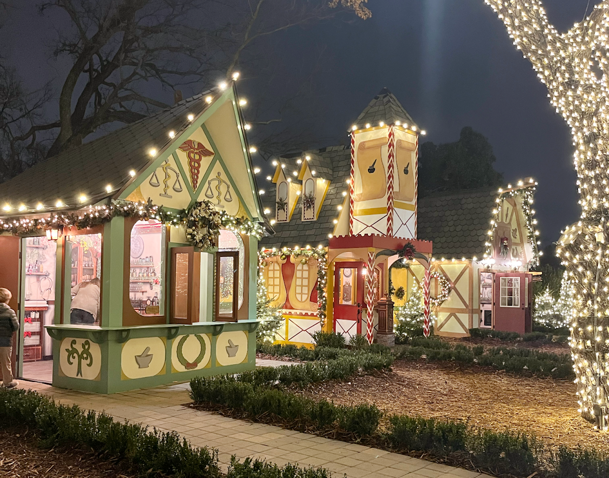 The Doctor’s Office, Post Office and Carpenter of the The Pauline and Austin Neuhoff Christmas Village showcased at the Dallas Arboretum and Botanical Garden on Friday. The Arboretum held its fourth annual “Holiday at the Arboretum” from Nov. 9-Jan. 5 which included a Christmas Village, Twelve Days of Christmas Gazebos and Dazzling Musical Tree.