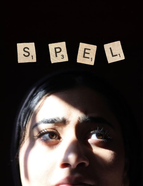 The Sidekick’s editor Aliza Abidi illuminates her internal struggle of spelling basic words despite having English as her strongest subject. Her disadvantage of spelling does not cease her from disregarding her passion for writing. Photo Illustration by Katie Park