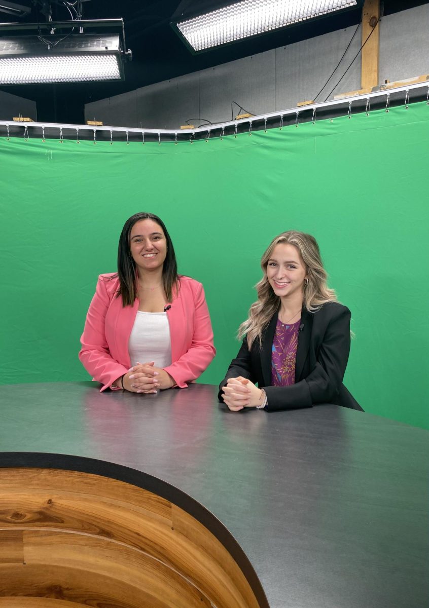 KCBY Executive Leadership Team Members for 2021-22 Thea Massi and Halle Leonard are finalists for a National Academy of Television Arts and Sciences (NATAS) National Student Production Award in the Newscast category. KCBY-TV is also one of five national finalists in the NATAS National Student Production Award Newscast category. Winners will be announced Feb. 1. Photo Courtesy Thea Massi.