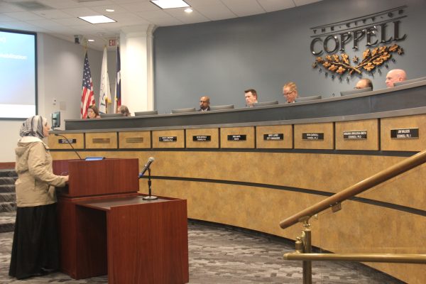 In the Coppell City Council meeting on Tuesday, Irving resident Ziba Han addressed the significance of Texan families doing anything they can to help the families in Gaza, requesting the council to issue a cease-fire resolution. The meeting also included conversations about local road developments and upcoming events. 