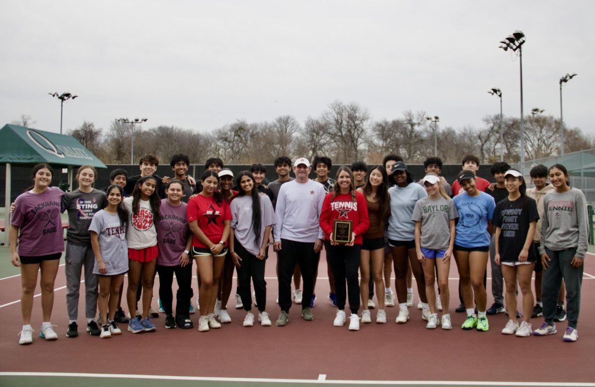 Coppell tennis coach Alyssa Noonan is a recipient of the Kim Enocksen Integrity Award from the Texas Tennis Coach Association. The 2023-24 school year is Noonan’s first year coaching tennis in Coppell. 