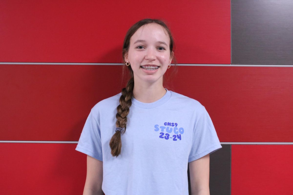 CHS9 Sutton Rasmussen strives to be the voice of the student body. Rasmussen is one of six 2023-24 Student Council executive officers.