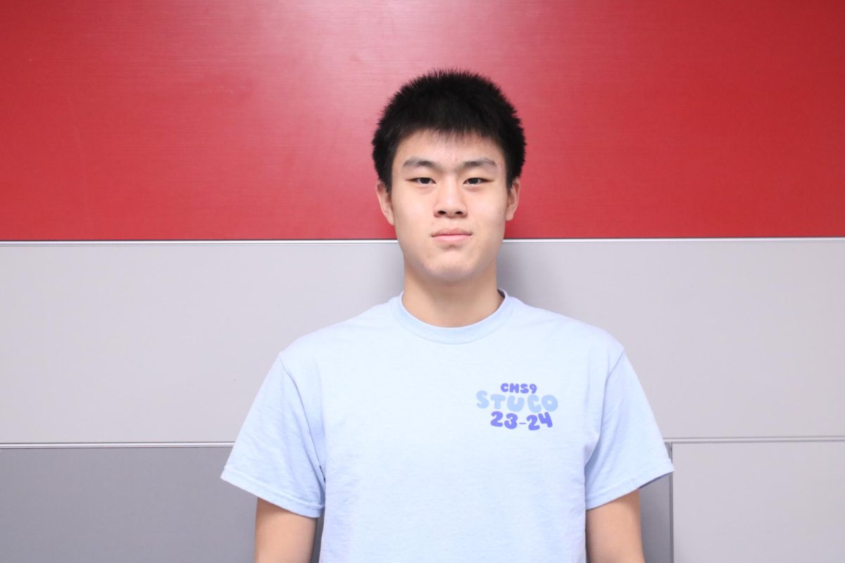 CHS9 freshman Tony Zhang aims to create a warm and welcoming atmosphere for each student at the school. Zhang is one of six 2023-24 Student Council executive officers.