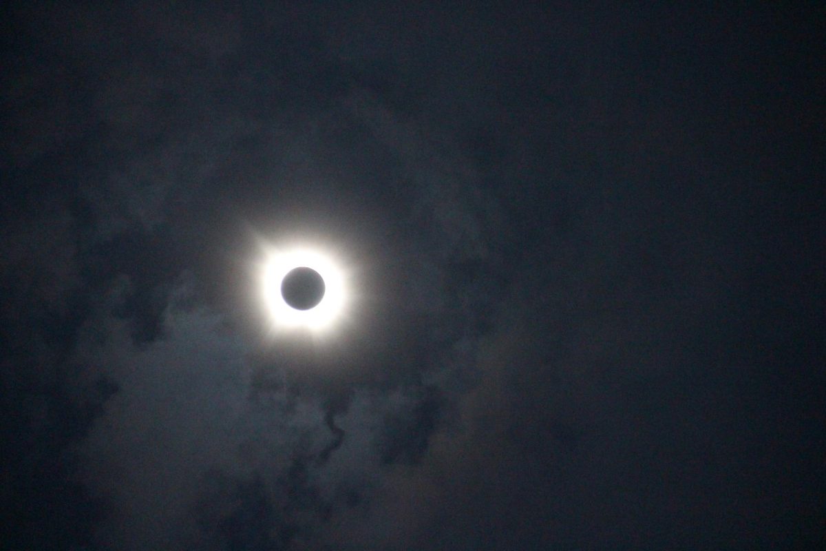 On Monday, Coppell High School students experienced a total solar eclipse at 1:41 p.m. Coppell was on the path of totality and CHS scheduled an evacuation drill from 1:35-1:55 p.m. to provide students a viewing experience.