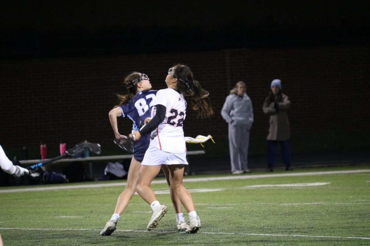 Coppell senior midfield Ally Gunnels competes against McKinney Piper Headrick on Feb. 29 at Coppell Middle School North. The Coppell girls lacrosse team hosts Lovejoy at 7:30 p.m. on Tuesday at Coppell Middle School North. 