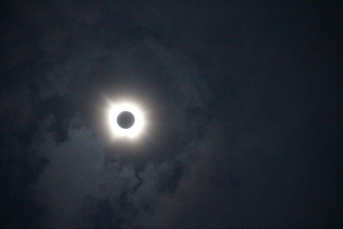 Coppell High School staff and students viewed the solar eclipse in totality on April 8 at 1:42 p.m.. The last total solar eclipse to cross Dallas-Fort Worth occurred in 1878 and the next will not occur until 2317