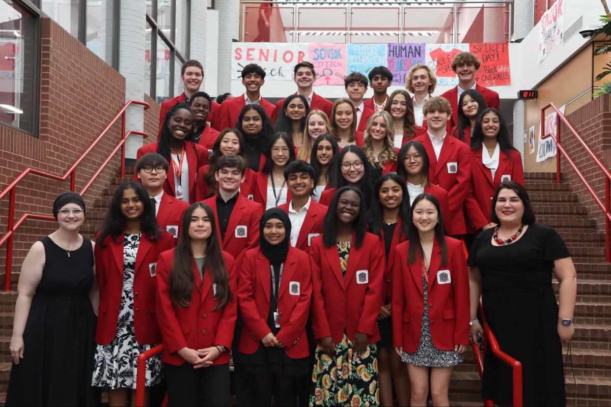 Coppell High School held its annual Red Jackets induction ceremony welcoming the 2024-25 inductees in the CHS Library on April 26. Red Jackets are student ambassadors at CHS, with 36 students representing their class after submitting applications and going through interviews for selection.