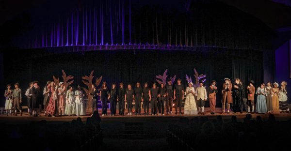 “The Legend of Sleepy Hollow” cast takes a curtain call following dress rehearsal on Wednesday. The CHS9 theater company’s fall production “The Legend of Sleepy Hollow” ran on Thursday, Friday and Saturday at the CHS9 Dome. 