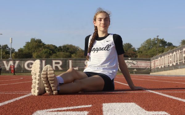 Coppell sophomore cross country runner Maya Easterwood is a top three runner in Texas for the 5,000-meter run. Easterwood has been running since seventh grade and recently set a personal record of 16:52 in the District 5-6A Championship.