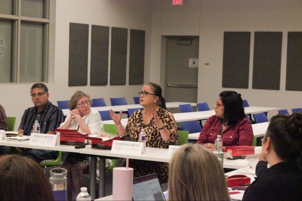 FOARD explains the importance of modernizing the retirement housing in the Coppell Life Safety Park at the Smart City Board meeting on Oct. 24. Each board member shared the improvements they have made since the last meeting. Photo by Maanav Subramanian 
