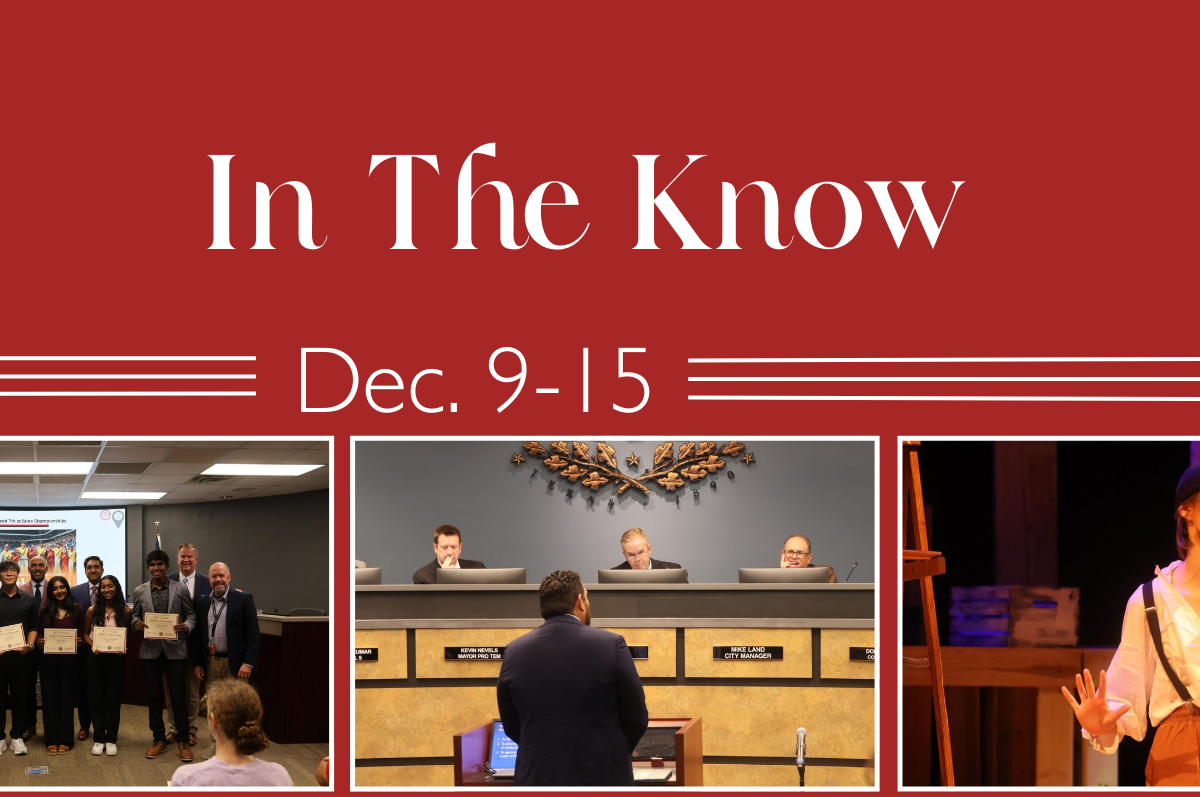 In the know is a series from The Sidekick detailing events involving Coppell High School and Coppell ISD happening this week. It will be posted every Monday for the remainder of the 2024-25 school year. Graphic by Yug Talukdar
