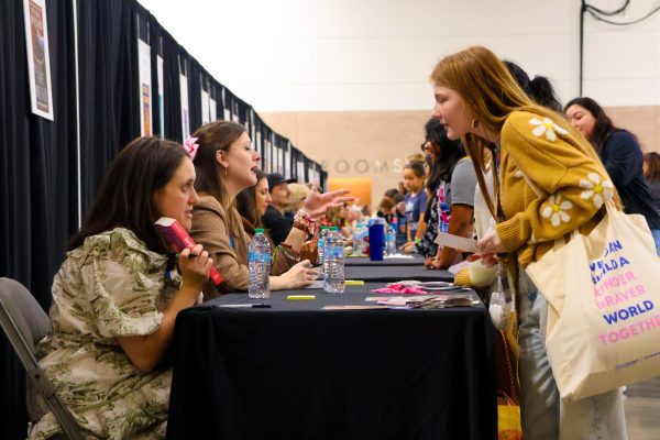 Authors meet readers and sign books at the North Texas Teen Book Festival last Saturday in the Irving Convention Center. The annual North Texas Teen Book Festival is a one-day event where book lovers come together to celebrate teen literature.