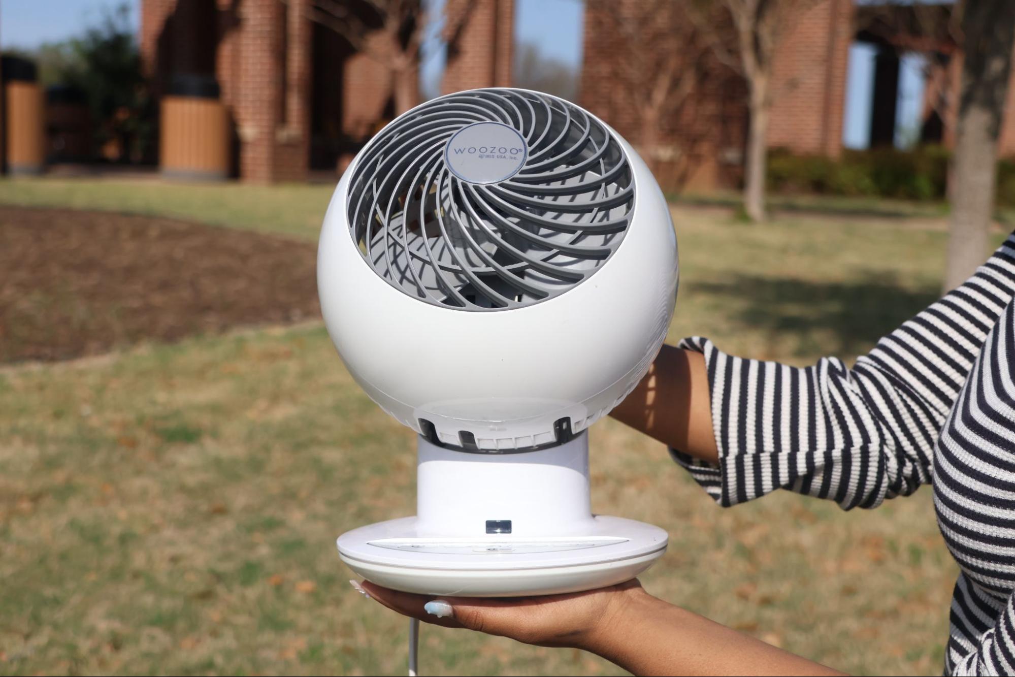 A small fan can help a cramped dorm room have proper ventilation and maintain comfort. As Coppell High School seniors go to college, CHS9 editor Anvita Bondada recommends bringing an extension cord, BRITA water filter, first aid kit, handheld vacuum, portable fan and backpack. 