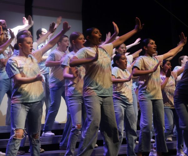 Vivace! opens with “You Need to Calm Down” by Taylor Swift at Coppell High School Auditorium on Friday. Coppell’s show choir ensemble Vivace! showcased its spring show featuring the theme: Lose Control. 