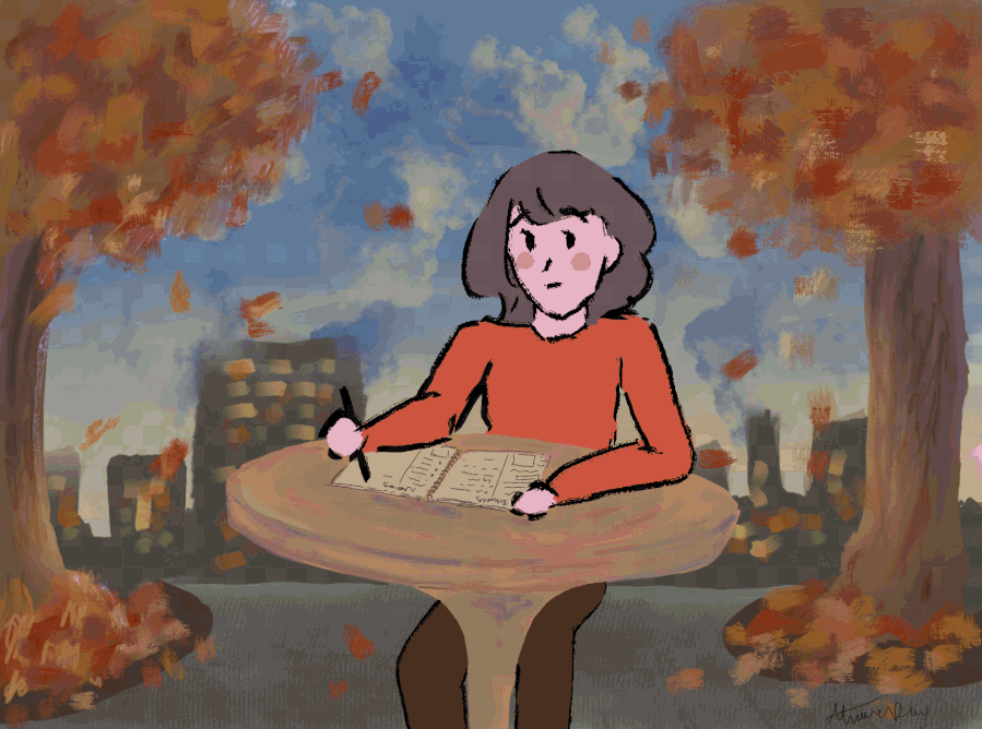 Students often tend to lack motivation to stay productive in the last nine weeks of the school year. Staff writer Hiral Patel details the importance of staying motivated throughout the entire year. Graphic by Ahana Roy