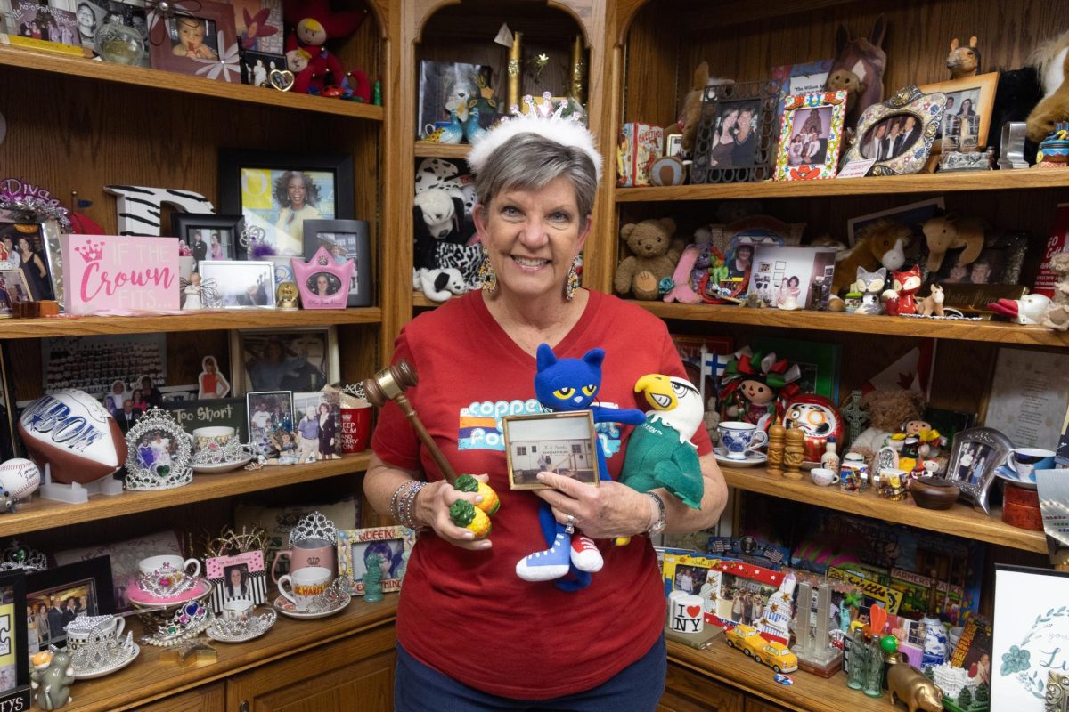 Cottonwood Creek Elementary School Principal Dr. Andra Penn has a collection of vintage items in her office given to her by students and staff over the years. Dr. Penny has held her position since the school’s opening in 1996. 