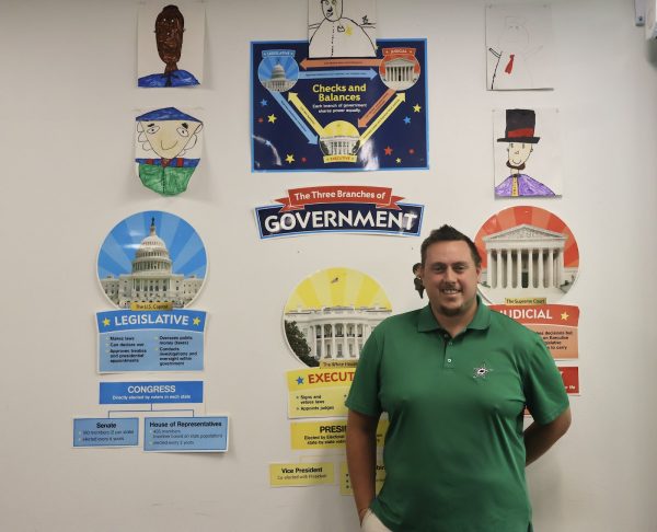 Coppell High School government teacher Aaron Bunten shares his passion for civic responsibilities so his students can understand their role in the government. Bunten aims for his students to be more involved in civil engagement.