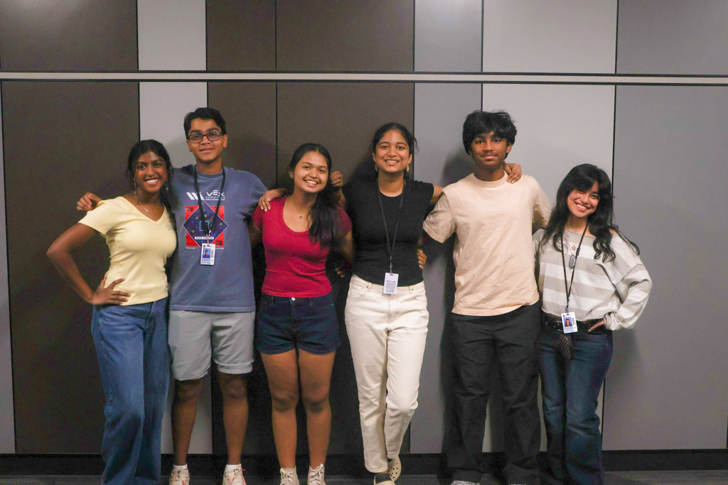 Coppell High School RecycleSpecs sophomore officers Soukhya Voona, Sidhartha De, Akshata Ghosh, Vidhisha Paleti, Soumil Voona and Aditi Ajuda lead the RecycleSpecs team.  RecycleSpecs is a youth-led nonprofit collecting and redistributing prescription glasses for charitable use.