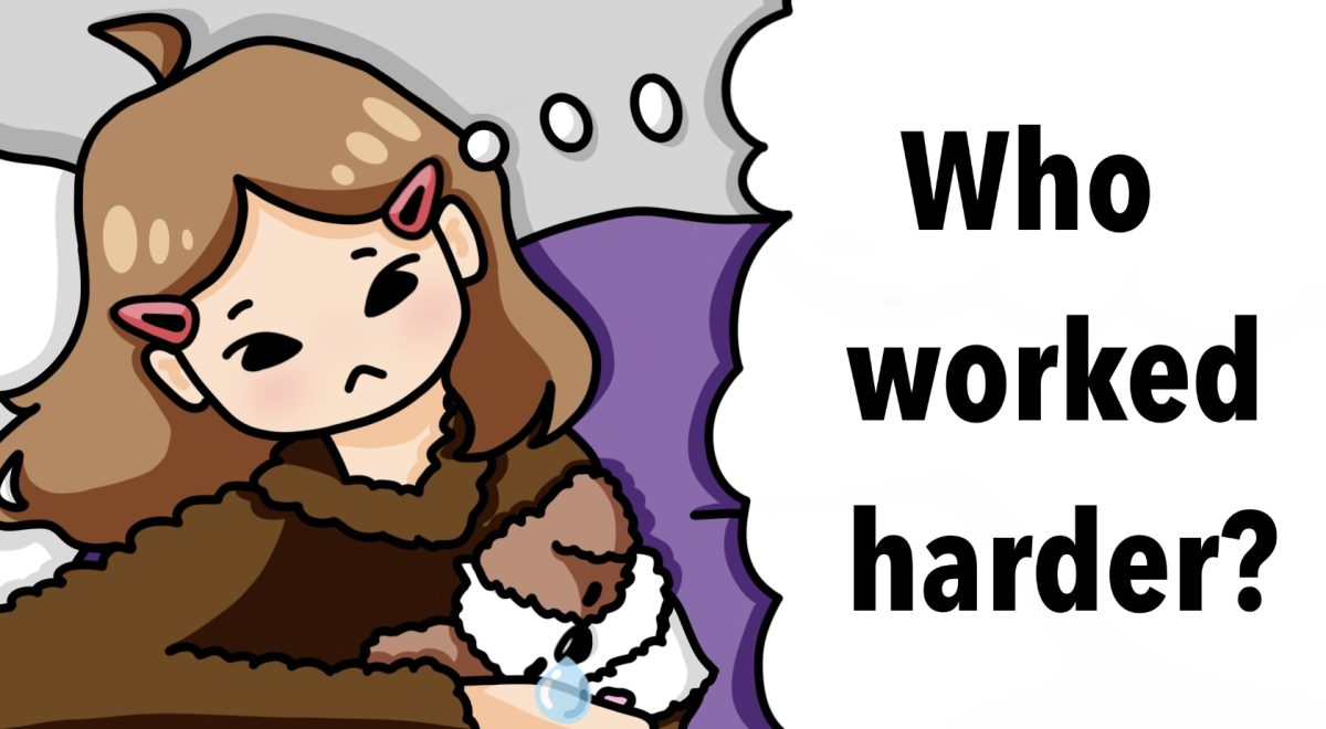 Who worked harder?
