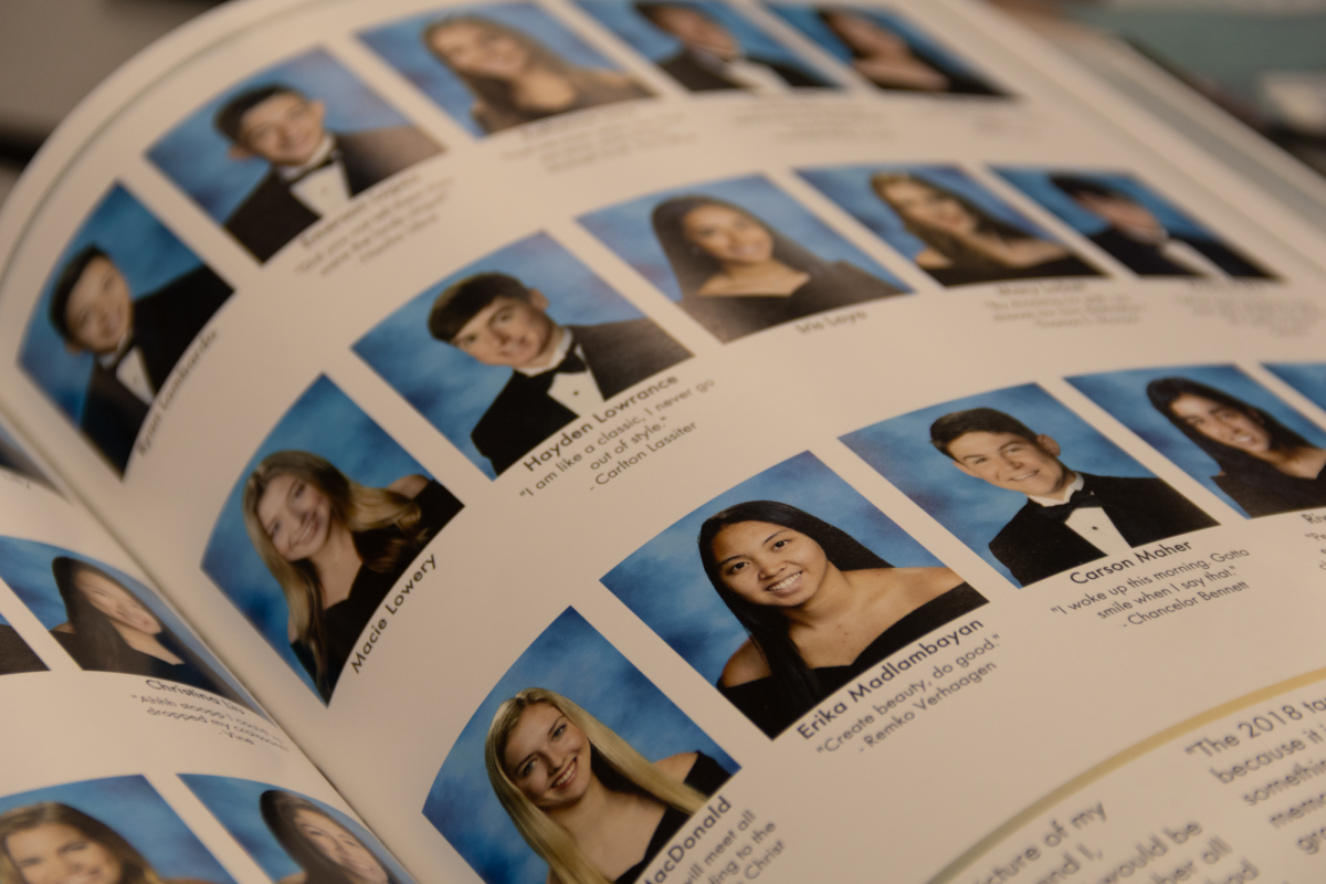Seniors chose creative quotes below their headshot in the 2018 issue of the Round-Up yearbook. For the 2025-26 school year, the Round-Up yearbook will not include senior quotes. 