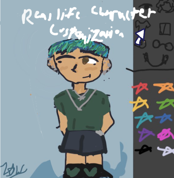Real life character customization