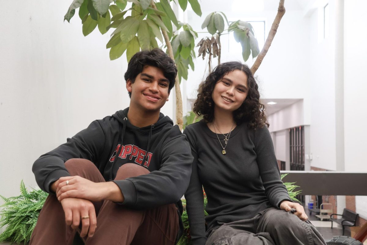 The Sidekick faculty/staff editor Jay Vernekar expresses his appreciation for executive features editor Elizabeth De Santiago. Senior send-off is a series of recognitions for graduating Sidekick seniors. Photo courtesy Elizabeth De Santiago and Jay Vernekar